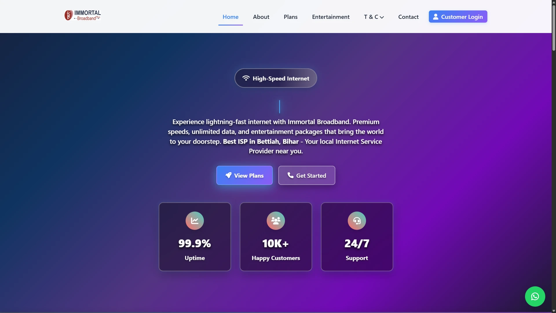 Immortal Broadband Wifi